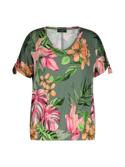 T-Shirt mit Floralen Druck